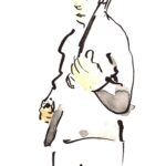 jazz zeichnen reportage life jamsession jazzhausheidelberg