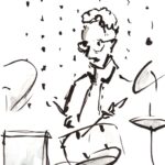 jazz zeichnen reportage life jamsession jazzhausheidelberg